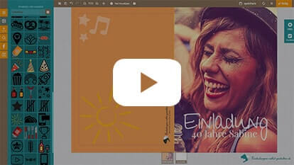 Einladungen selbst gestalten - Videoanleitung