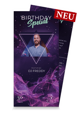 Geburtstagseinladung – Club Edition