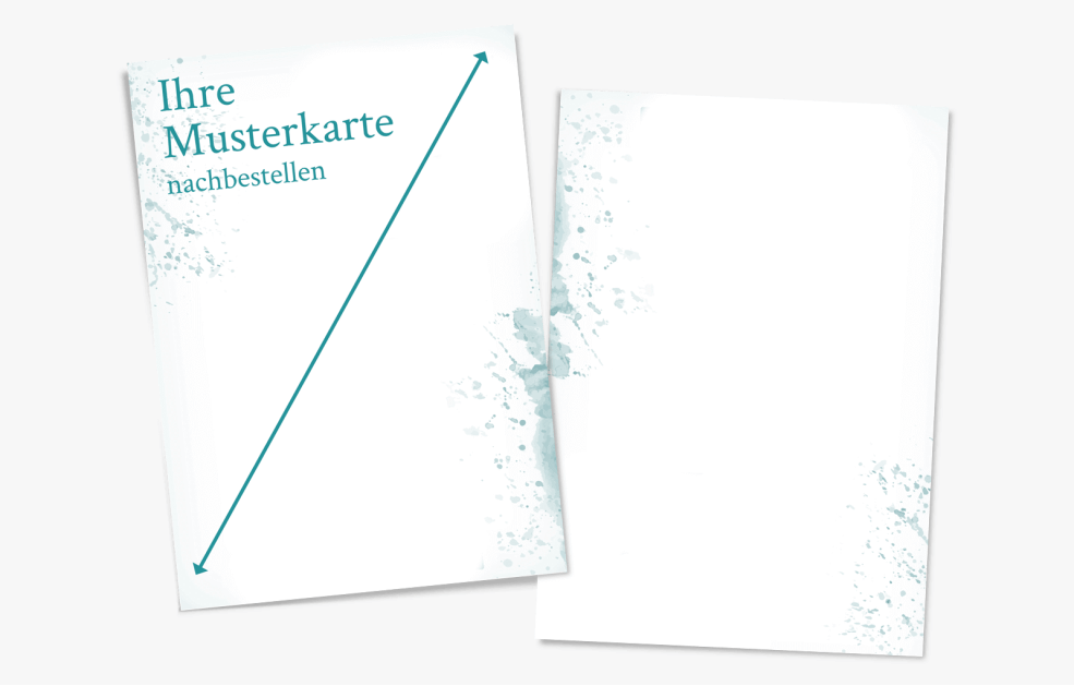 Musternachbestellung Karte (Quer- oder Hochformat)