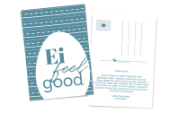 Ei-feel-good Ostergrußkarte - als Postkarte