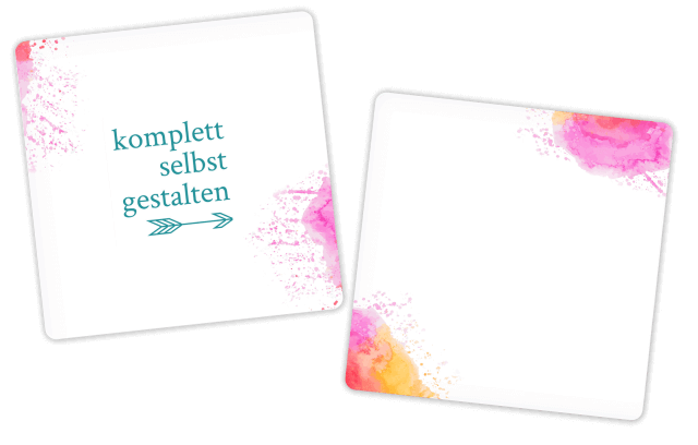 Bierdeckel Quadratisch selbst gestalten