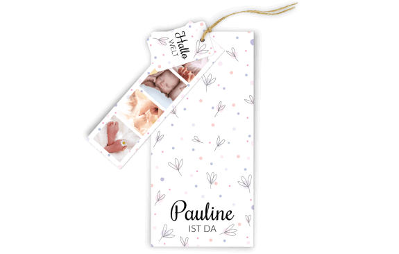 Pusteblume 3-Fach Geburtskarte 