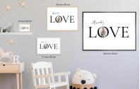 Love-Poster mit Foto