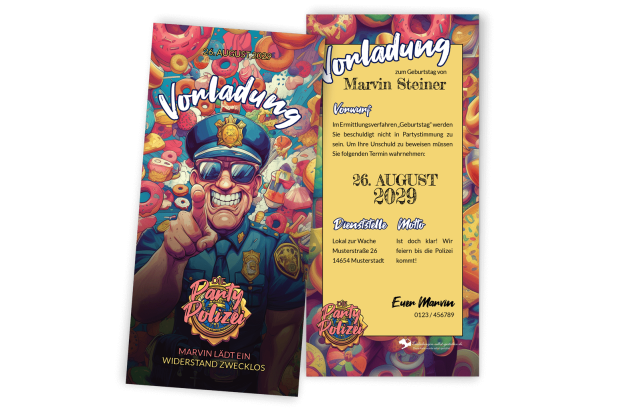 Geburtstagseinladung Vorladung