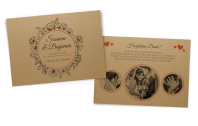 Die perfekte Vintage-Dankeskarte auf Kraftpapier
