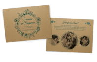 Die perfekte Vintage-Dankeskarte auf Kraftpapier