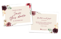 Save-the-Date-Karte Floral Bouquet