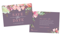 Save-the-Date-Karte Flowers of Love quer