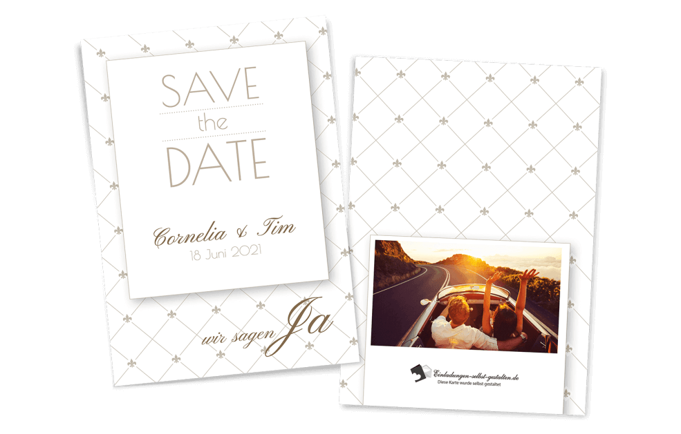 Save the Date Karte - Elegant