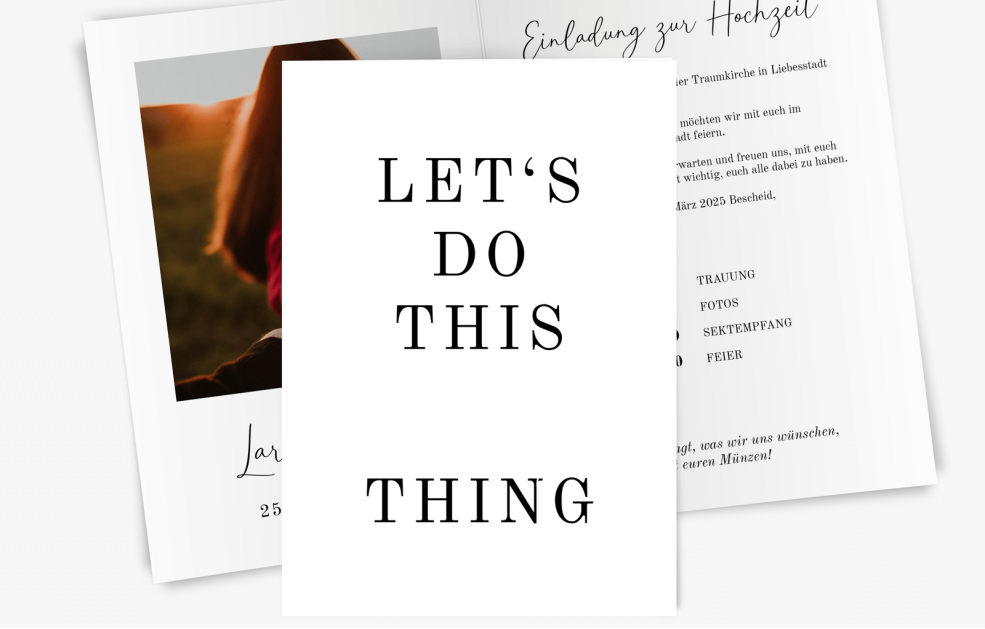 Hochzeitseinladung - Let's Do