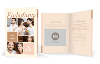Bildreiche Hochzeitseinladung