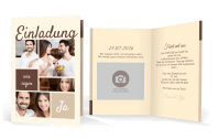 Bildreiche Hochzeitseinladung
