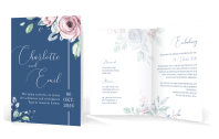 Hochzeitseinladung Loveline als Klappkarte