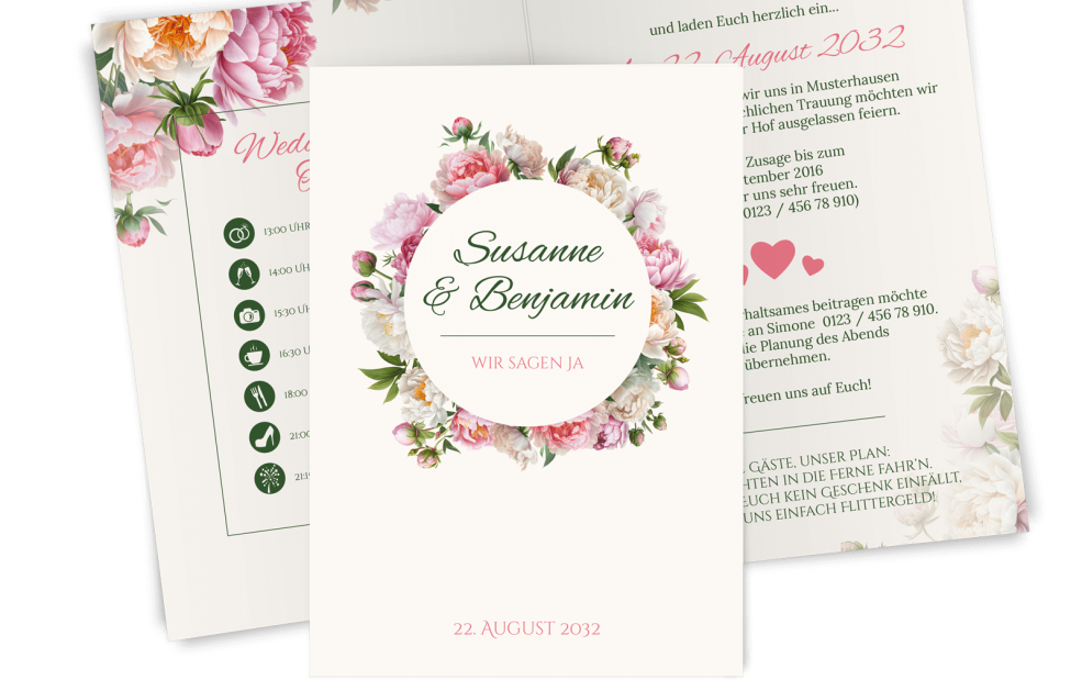 Einladung Wedding-Timeline
