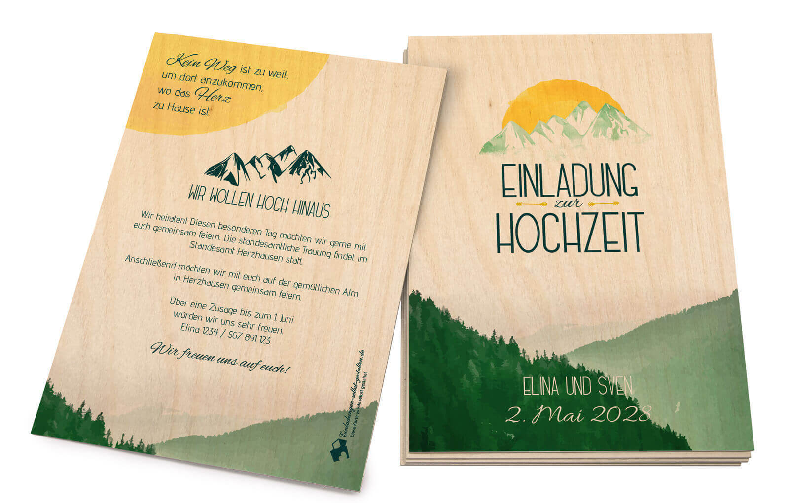 Save the Date Magnet (rund 95 mm) - selbst gestalten