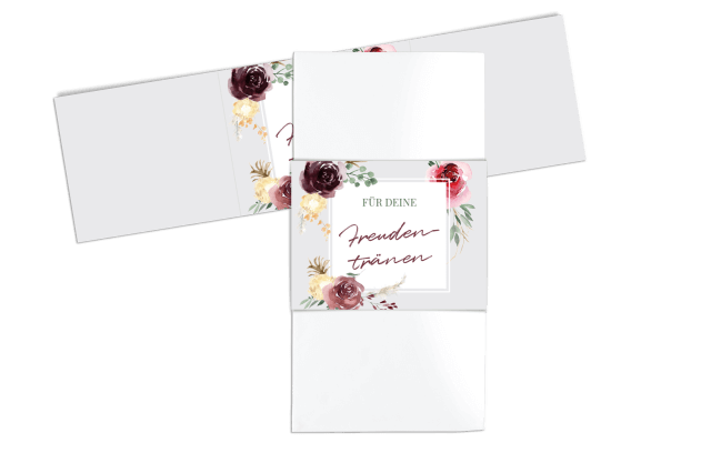 Freudentränen-Taschentücher – Aquarell Bouquet