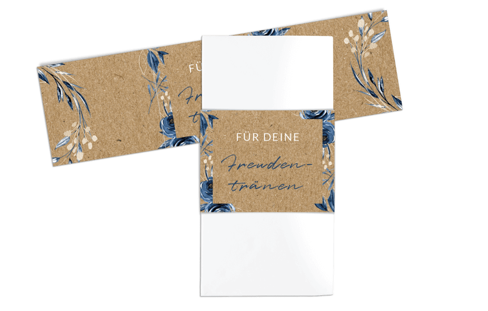 Freudentränen-Taschentücher – Deep Blue