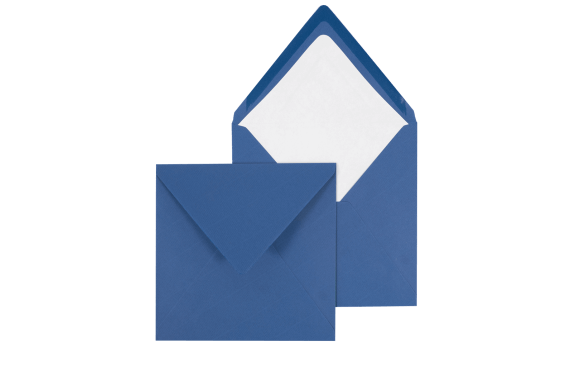 Briefumschlag Königsblau Quadratisch - für Einladungskarten