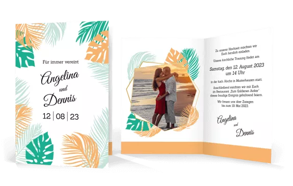 Hochzeitseinladung Aloha Hochzeitseinladung Aloha
