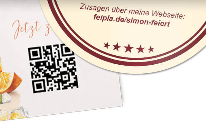 QR code zur Geburtstagsseite